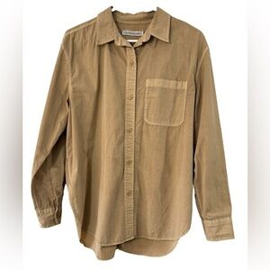 Outerknown Men's Button-Down Shirt Size Small Tan Great Condition!